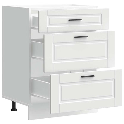 Kitchen Base Cabinet Porto White Engineered Wood