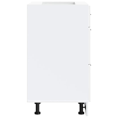 Kitchen Base Cabinet Porto White Engineered Wood