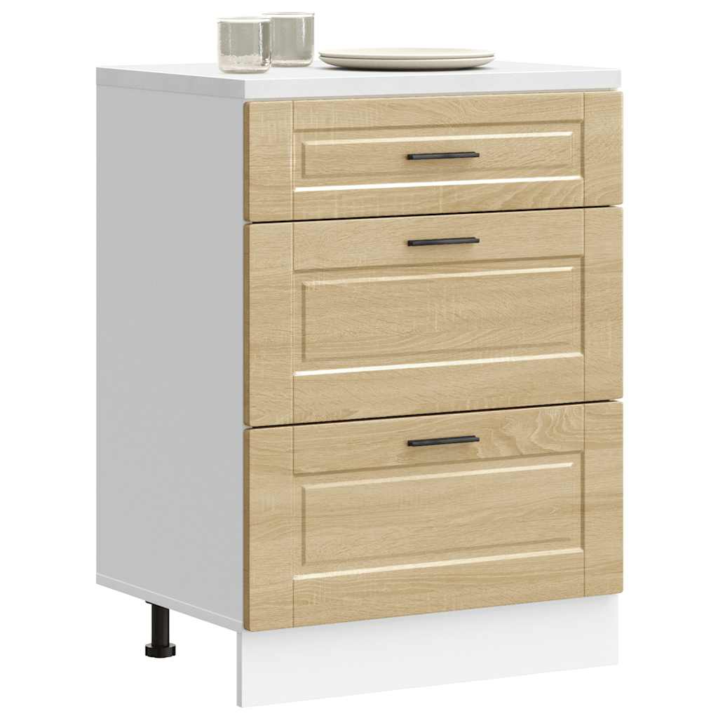 Kitchen Base Cabinet Porto Sonoma Oak Engineered Wood