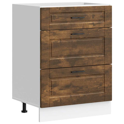 Kitchen Base Cabinet Porto Smoked Oak Engineered Wood