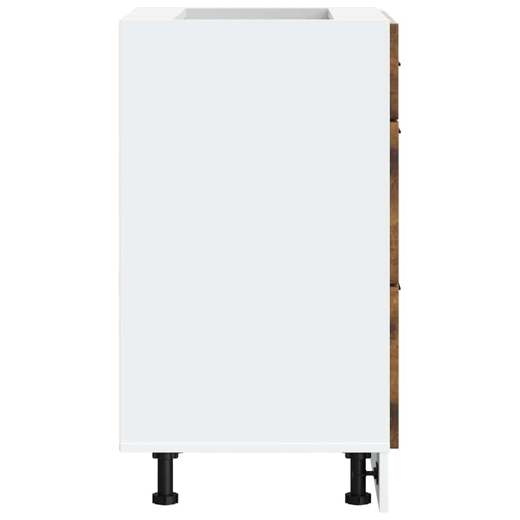 Kitchen Base Cabinet Porto Smoked Oak Engineered Wood