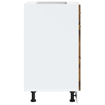 Kitchen Base Cabinet Porto Smoked Oak Engineered Wood