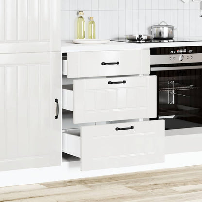 Kitchen Base Cabinet "Lucca" High Gloss White Engineered Wood