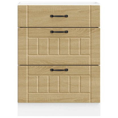 Kitchen Base Cabinet Lucca Sonoma Oak Engineered Wood