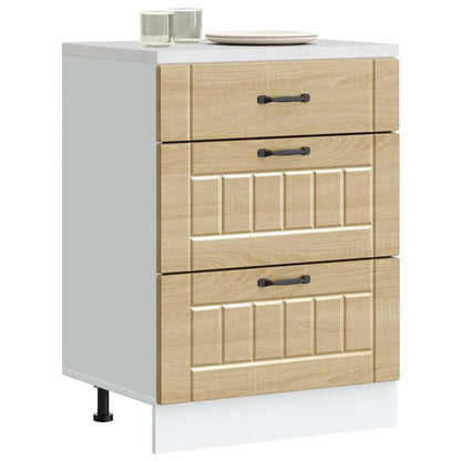 Kitchen Base Cabinet Lucca Sonoma Oak Engineered Wood