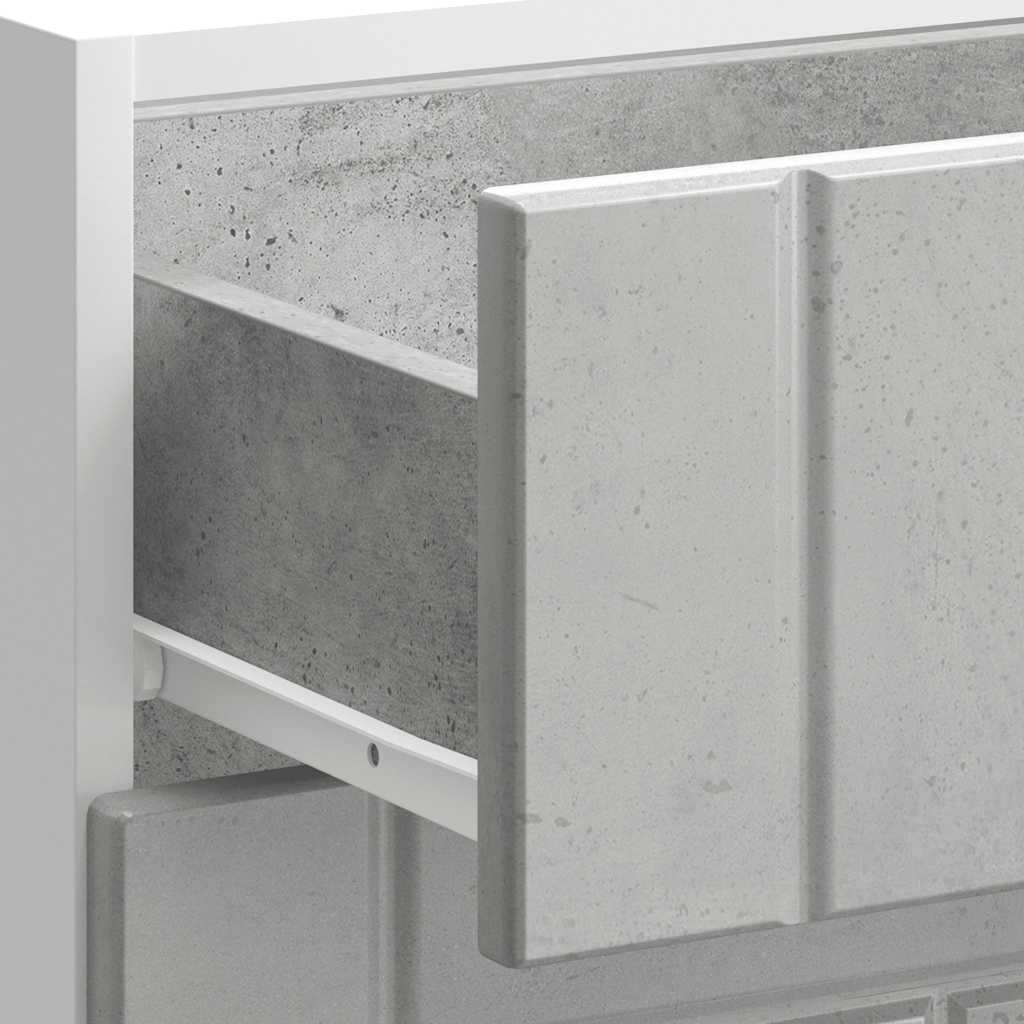 Kitchen Base Cabinet Lucca Concrete Grey Engineered Wood