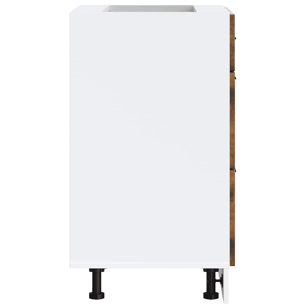 Kitchen Base Cabinet Lucca Smoked Oak Engineered Wood