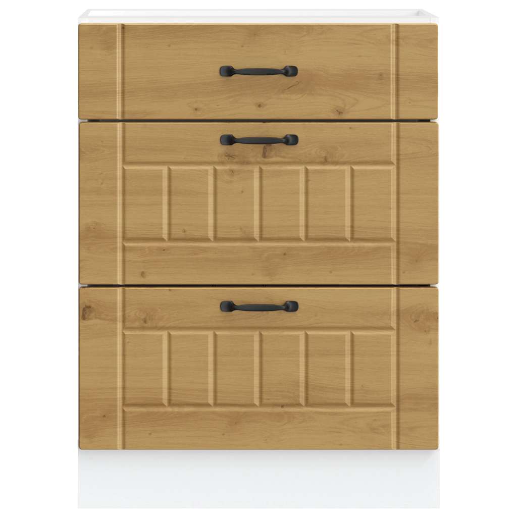 Kitchen Base Cabinet Lucca Artisan Oak Engineered Wood