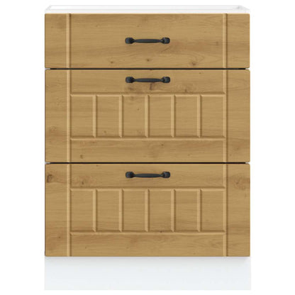 Kitchen Base Cabinet Lucca Artisan Oak Engineered Wood