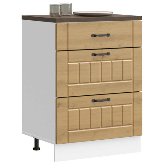 Kitchen Base Cabinet Lucca Artisan Oak Engineered Wood