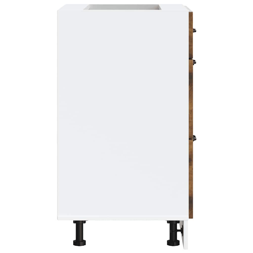 Kitchen Base Cabinet Kalmar Smoked Oak Engineered Wood