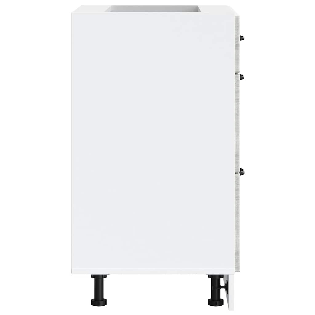 Kitchen Base Cabinet Kalmar Grey Sonoma Engineered Wood