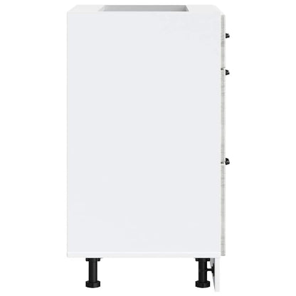 Kitchen Base Cabinet Kalmar Grey Sonoma Engineered Wood