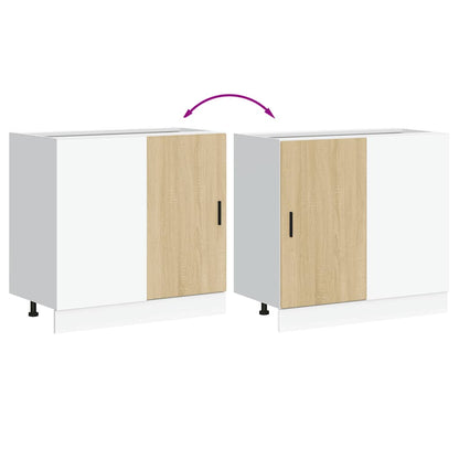 Kitchen Base Cabinet Lyon Sonoma Oak Engineered Wood