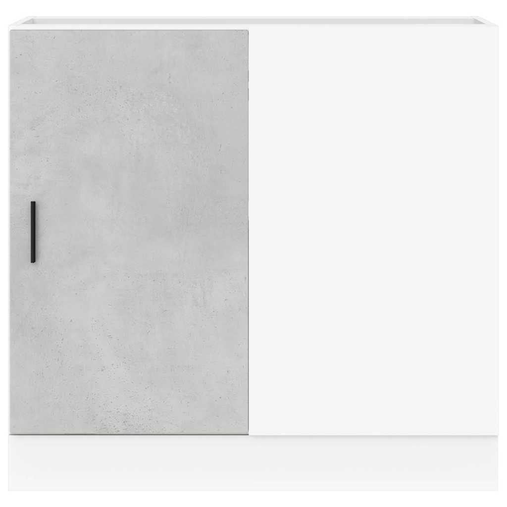 Kitchen Base Cabinet Lyon Concrete Grey Engineered Wood