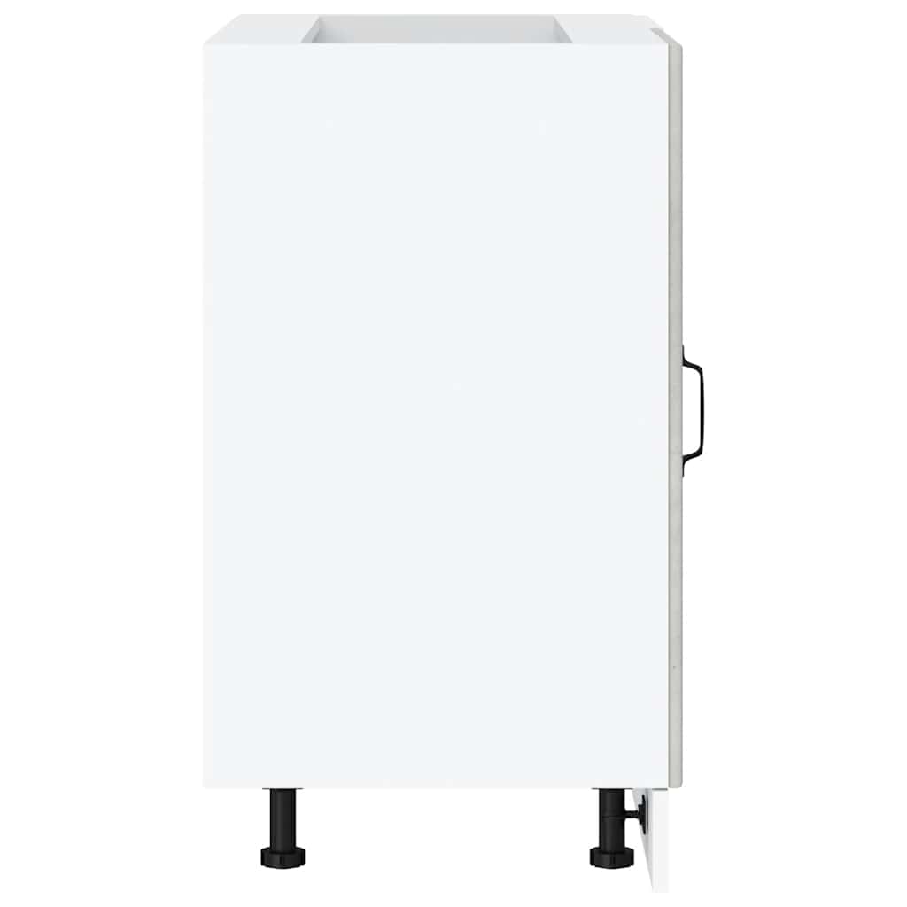 Kitchen Base Cabinet Lyon Concrete Grey Engineered Wood