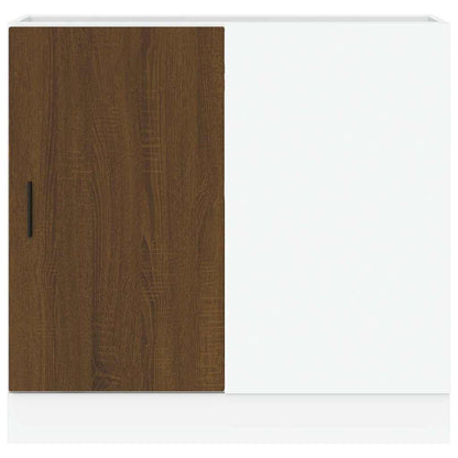 Kitchen Base Cabinet Lyon Brown Oak Engineered Wood