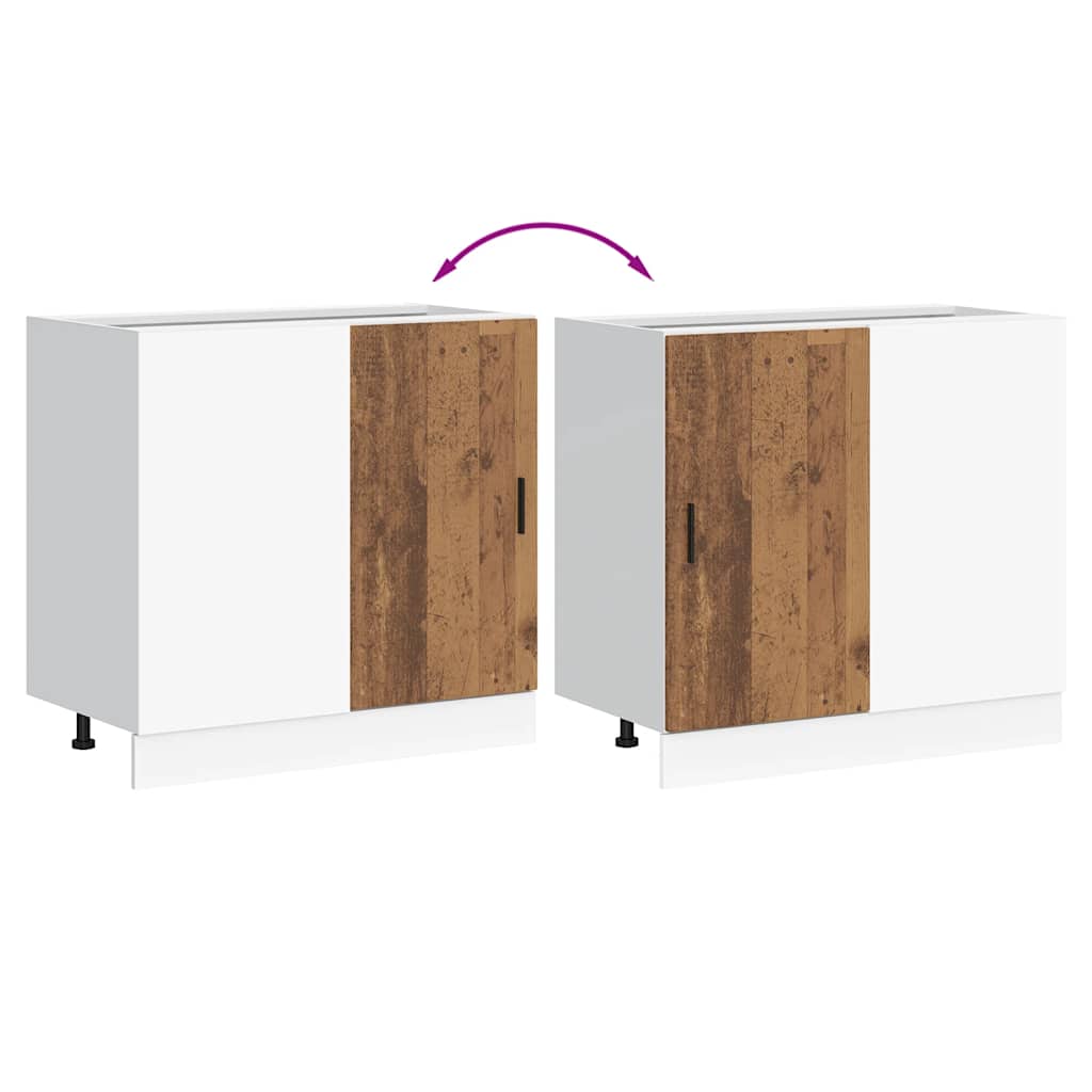 Kitchen Base Cabinet Lyon Old Wood Engineered Wood