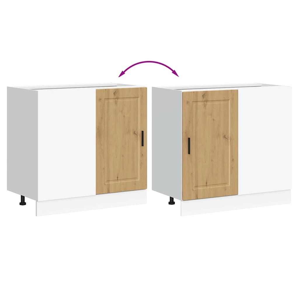 Kitchen Base Cabinet Porto Artisan Oak Engineered Wood