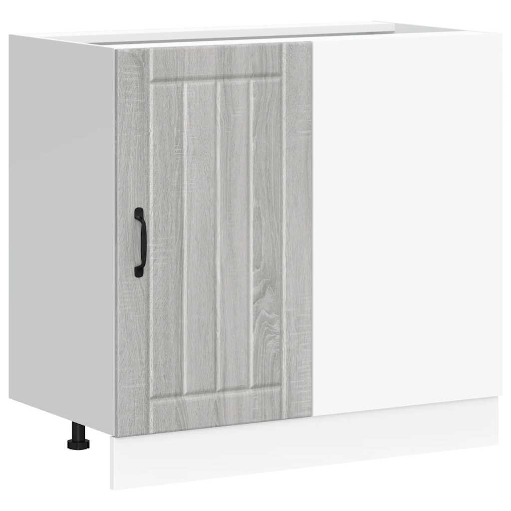 Kitchen Base Cabinet Lucca Grey Sonoma Engineered Wood