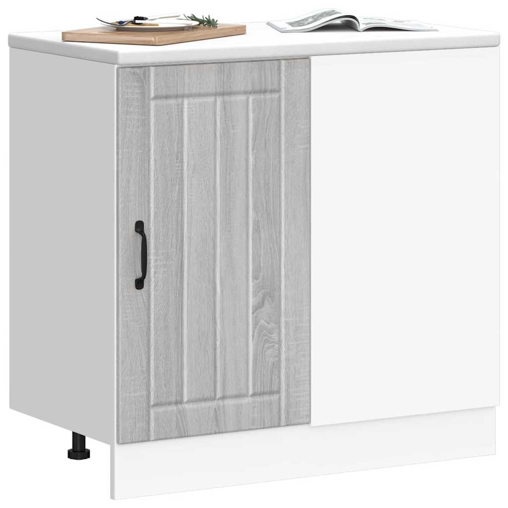 Kitchen Base Cabinet Lucca Grey Sonoma Engineered Wood