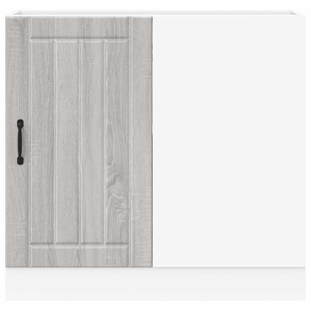 Kitchen Base Cabinet Lucca Grey Sonoma Engineered Wood