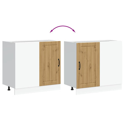 Kitchen Base Cabinet Lucca Artisan Oak Engineered Wood