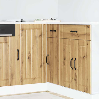 Kitchen Base Cabinet Lucca Artisan Oak Engineered Wood