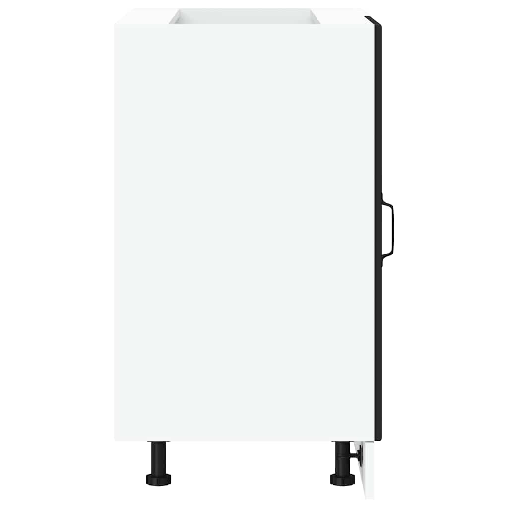 Kitchen Base Cabinet "Kalmar" Black Engineered Wood