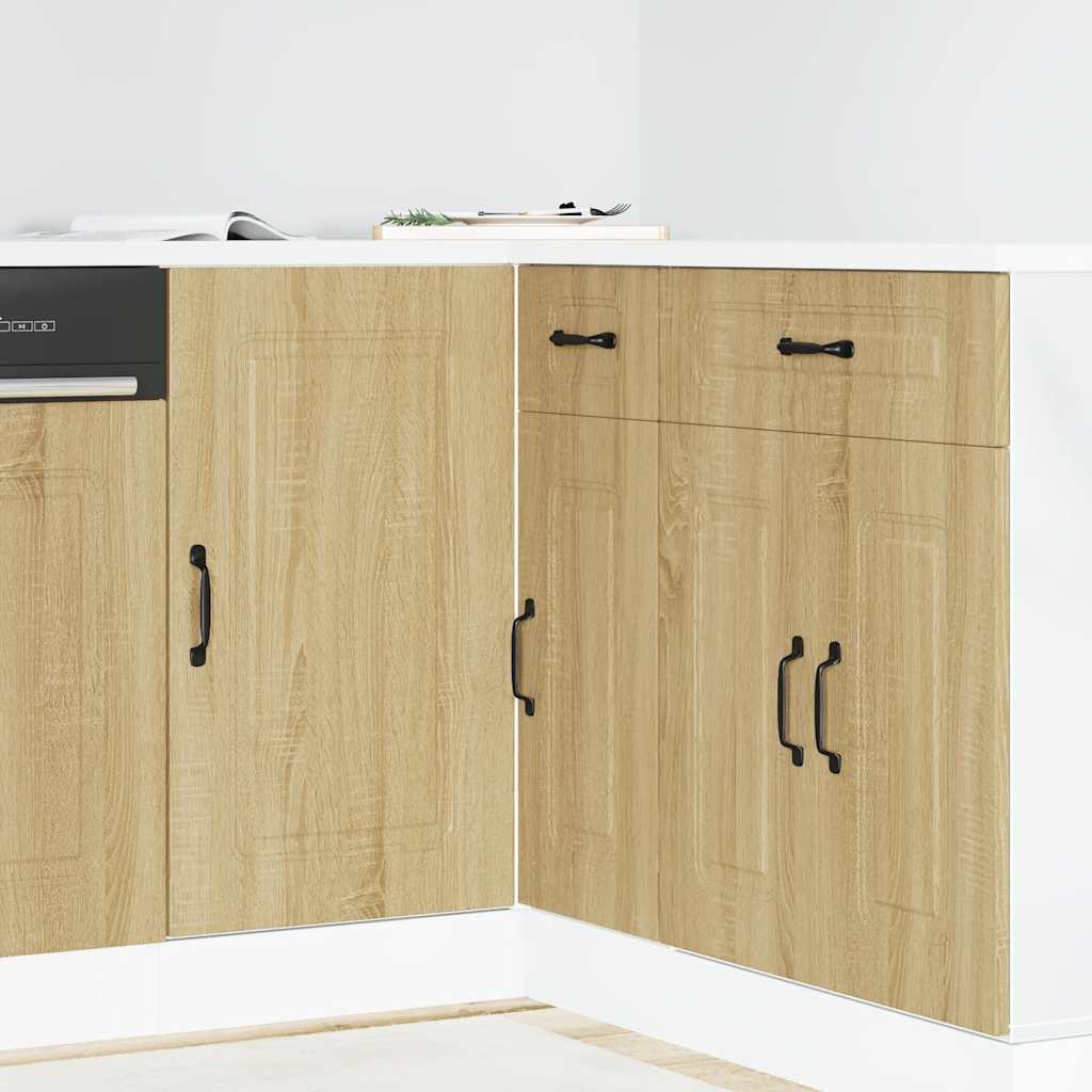 Kitchen Base Cabinet Kalmar Sonoma Oak Engineered Wood