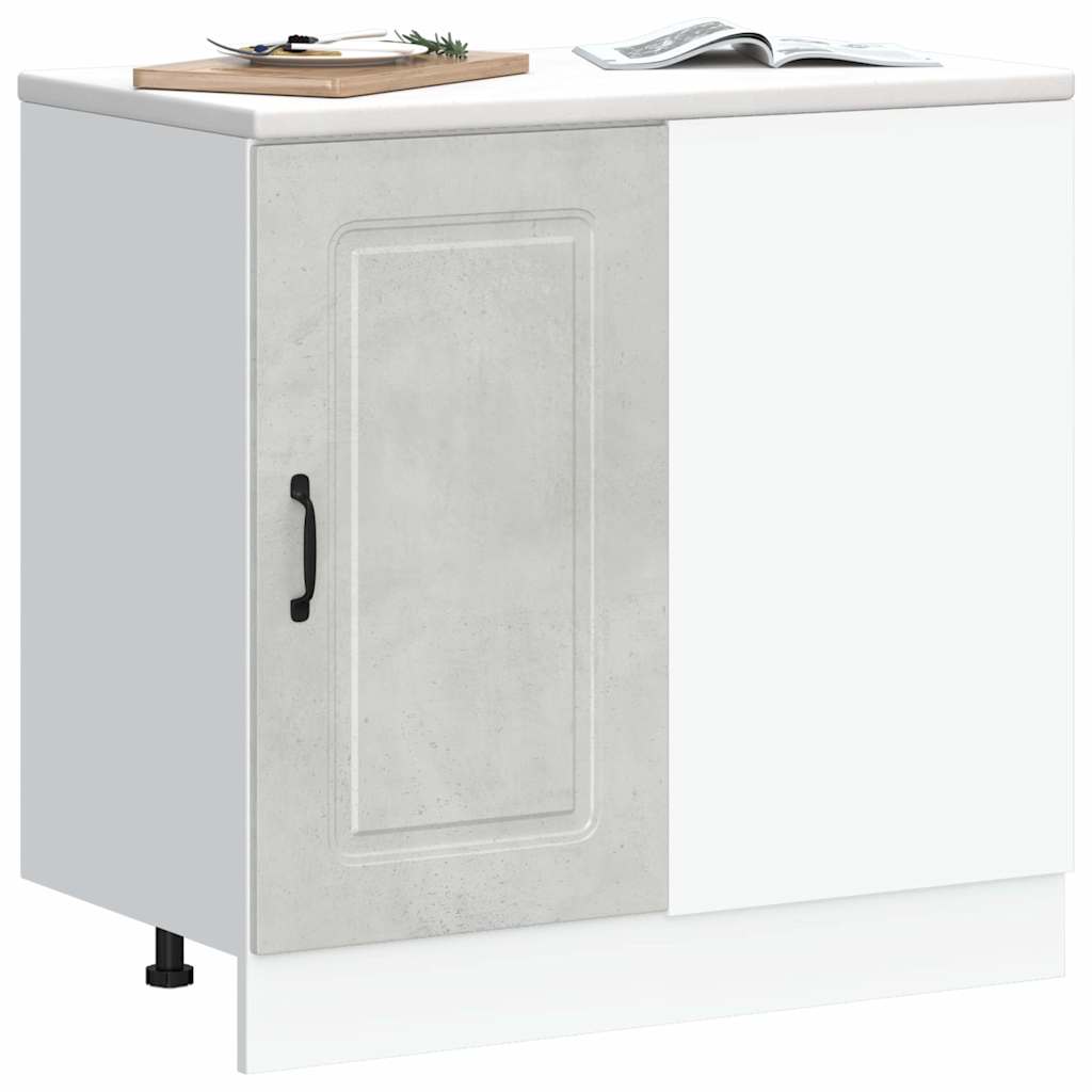 Kitchen Base Cabinet Kalmar Concrete Grey Engineered Wood