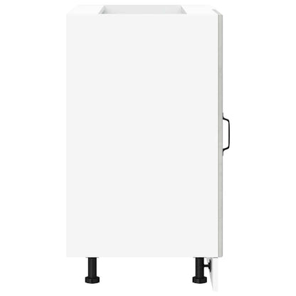 Kitchen Base Cabinet Kalmar Concrete Grey Engineered Wood