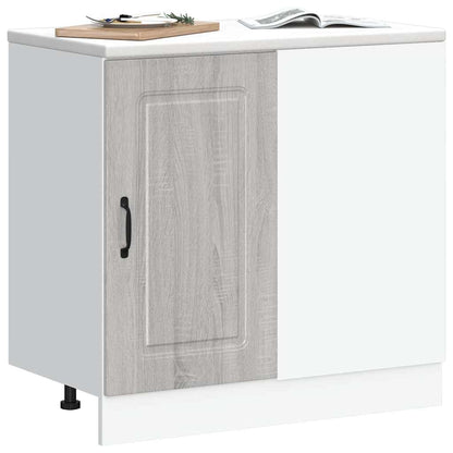 Kitchen Base Cabinet Kalmar Grey Sonoma Engineered Wood
