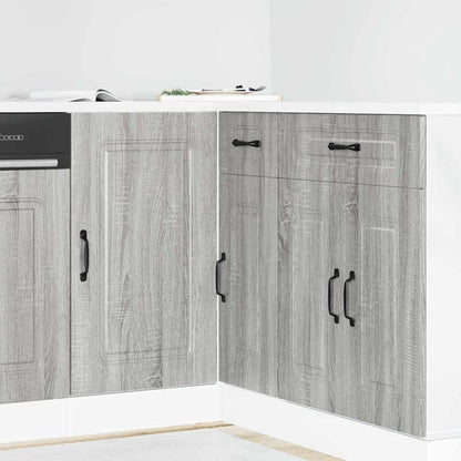 Kitchen Base Cabinet Kalmar Grey Sonoma Engineered Wood