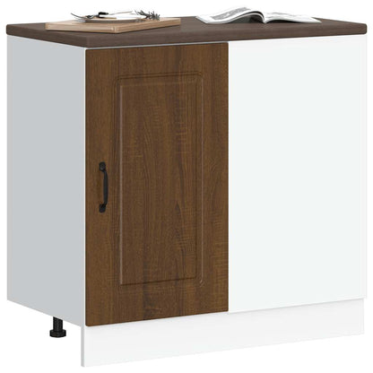 Kitchen Base Cabinet Kalmar Brown Oak Engineered Wood
