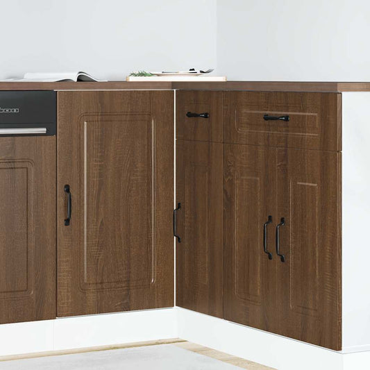 Kitchen Base Cabinet Kalmar Brown Oak Engineered Wood