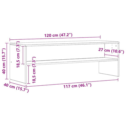 TV Cabinet Artisian Oak 120x40x40 cm Engineered Wood