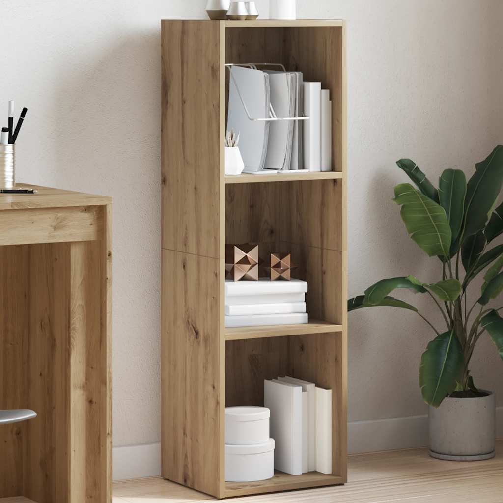 Book Cabinet Artisan Oak 36x30x114 cm Engineered Wood