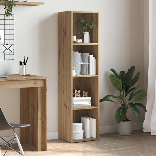 Book Cabinet | Artisan Oak | Engineered Wood | Standard | Book Cabinet