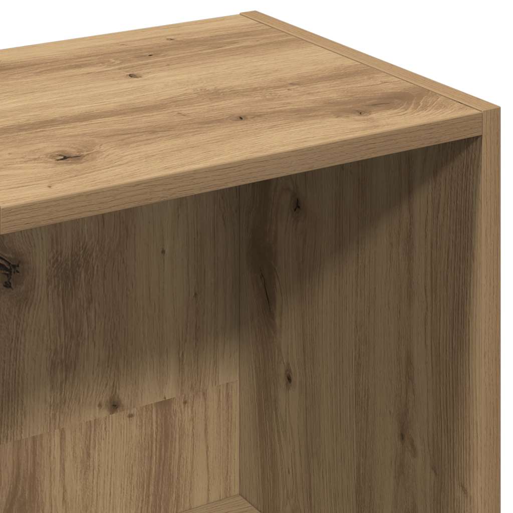 Book Cabinet Artisan Oak 66x30x130 cm Engineered Wood