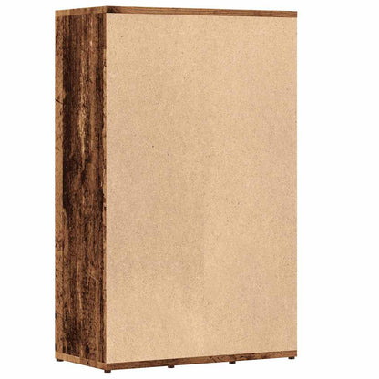 Book Cabinet Old Wood 50x25x80 cm Engineered Wood