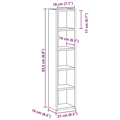 CD Cabinets 2 pcs Artisan Oak 21x16x93.5 cm Engineered Wood