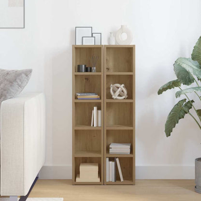 CD Cabinets 2 pcs Artisan Oak 21x16x93.5 cm Engineered Wood