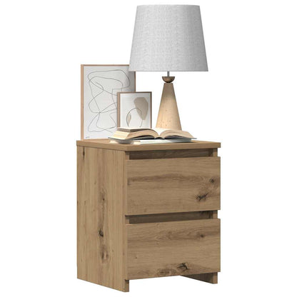 Bedside Cabinet Artisan Oak 30x30x40 cm Engineered Wood