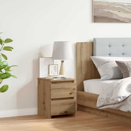 Bedside Cabinet Artisan Oak 30x30x40 cm Engineered Wood