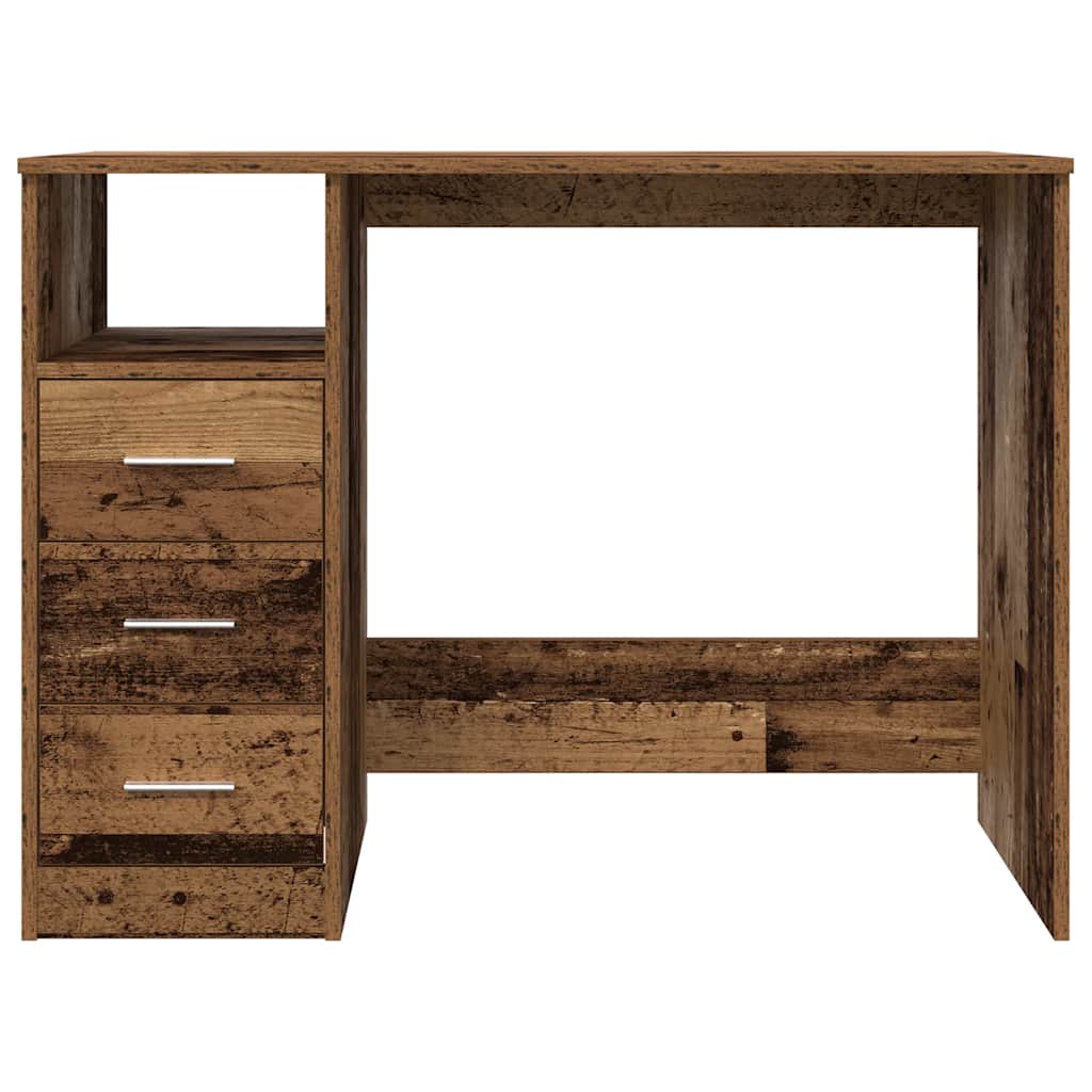 Desk Old Wood 102x50x76 cm Engineered Wood