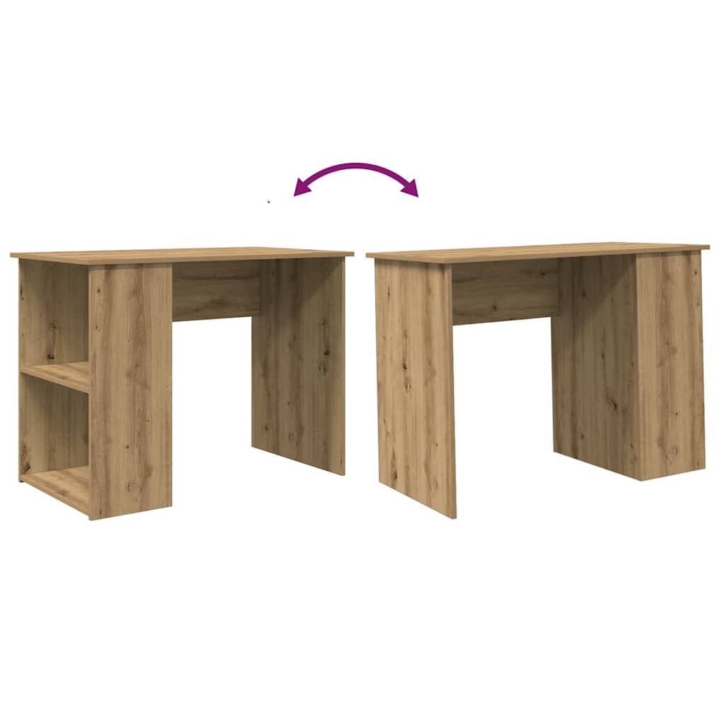 Desk Artisan Oak 100x55x75 cm Engineered Wood