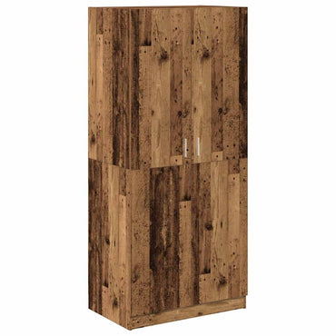 Wardrobe Old Wood 80x52x180 cm Engineered Wood