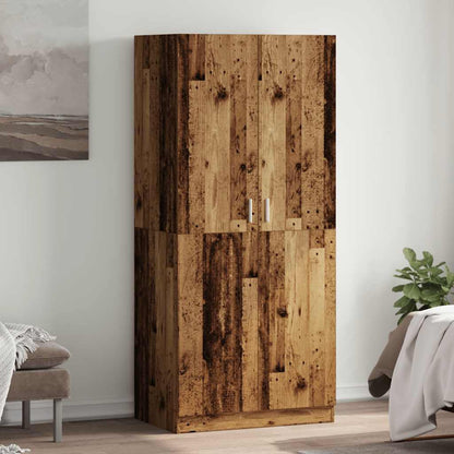 Wardrobe Old Wood 80x52x180 cm Engineered Wood