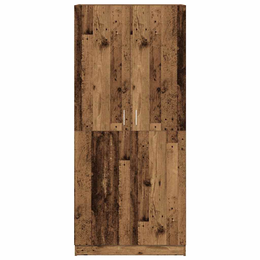 Wardrobe Old Wood 80x52x180 cm Engineered Wood